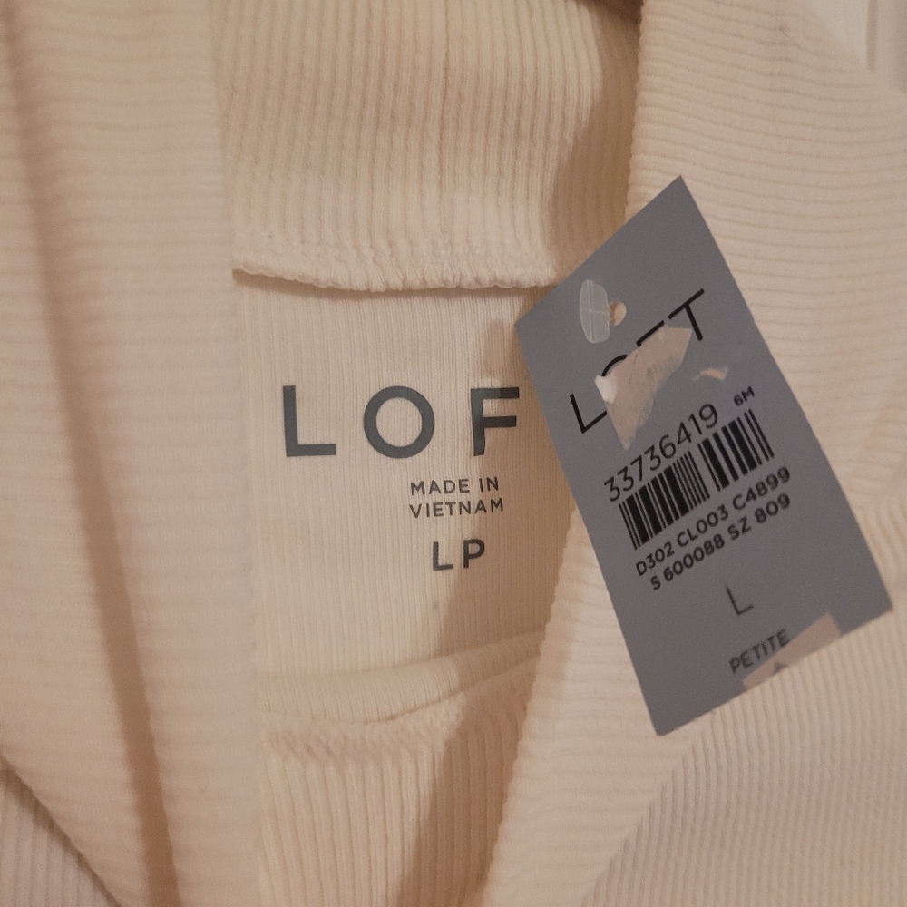 Loft mock turtleneck short sleeve